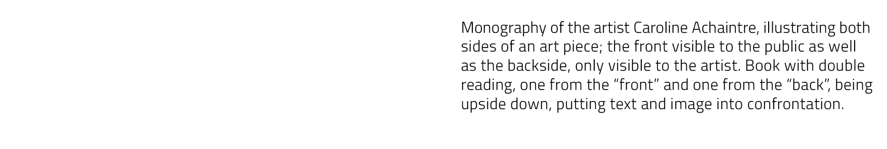 Text for Caroline Achaintre monograph.